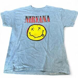 Nirvana Smiley Face Band Tee | Size L